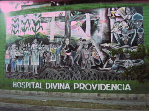 Wandbild in El Salvador